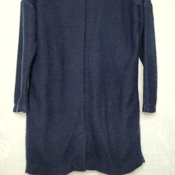 Marine Layer Navy Birdseye Open Cardigan Coat Size Medium - Picture 9 of 9